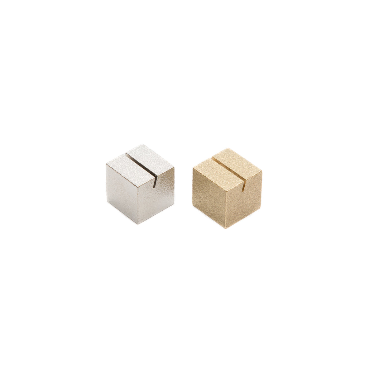 Brass Cubic Card Stand-Card Stand-Hakuhodo-Gold-JINEN