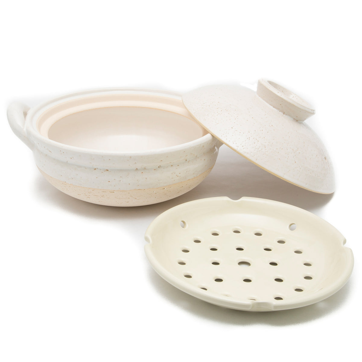 Mushi Nabe - Donabe Steamer - Large-Clay Hot Pot-Nagatani-en-JINEN