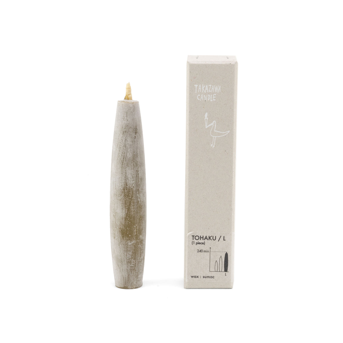 Tohaku Japanese Candle, Large
