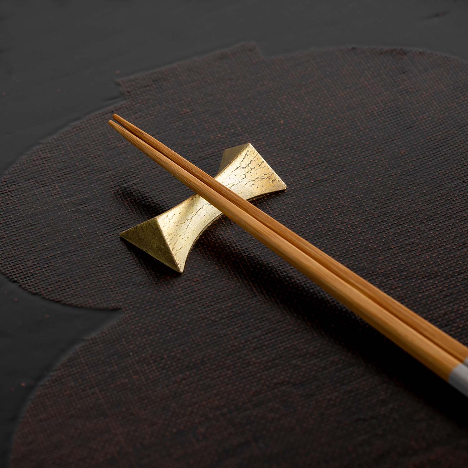 BRASS CHOPSTICK REST - FLASH, 4 PC SET