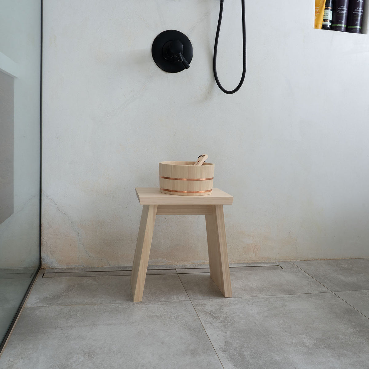 Hinoki Bath Stool - Torii