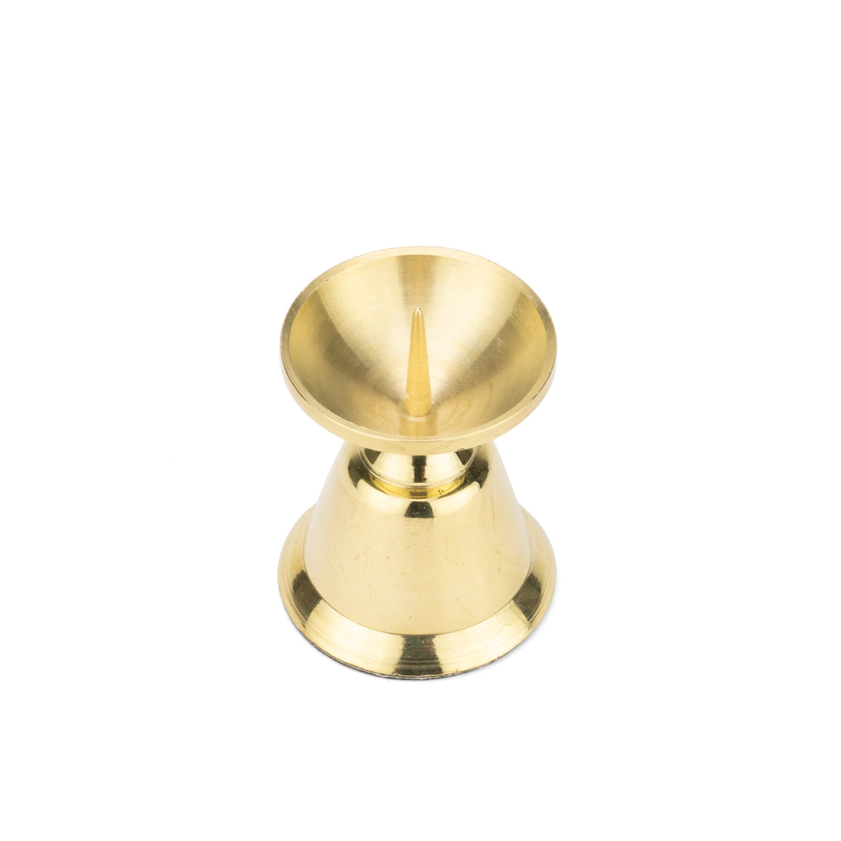 Daruma Brass Candle Stand