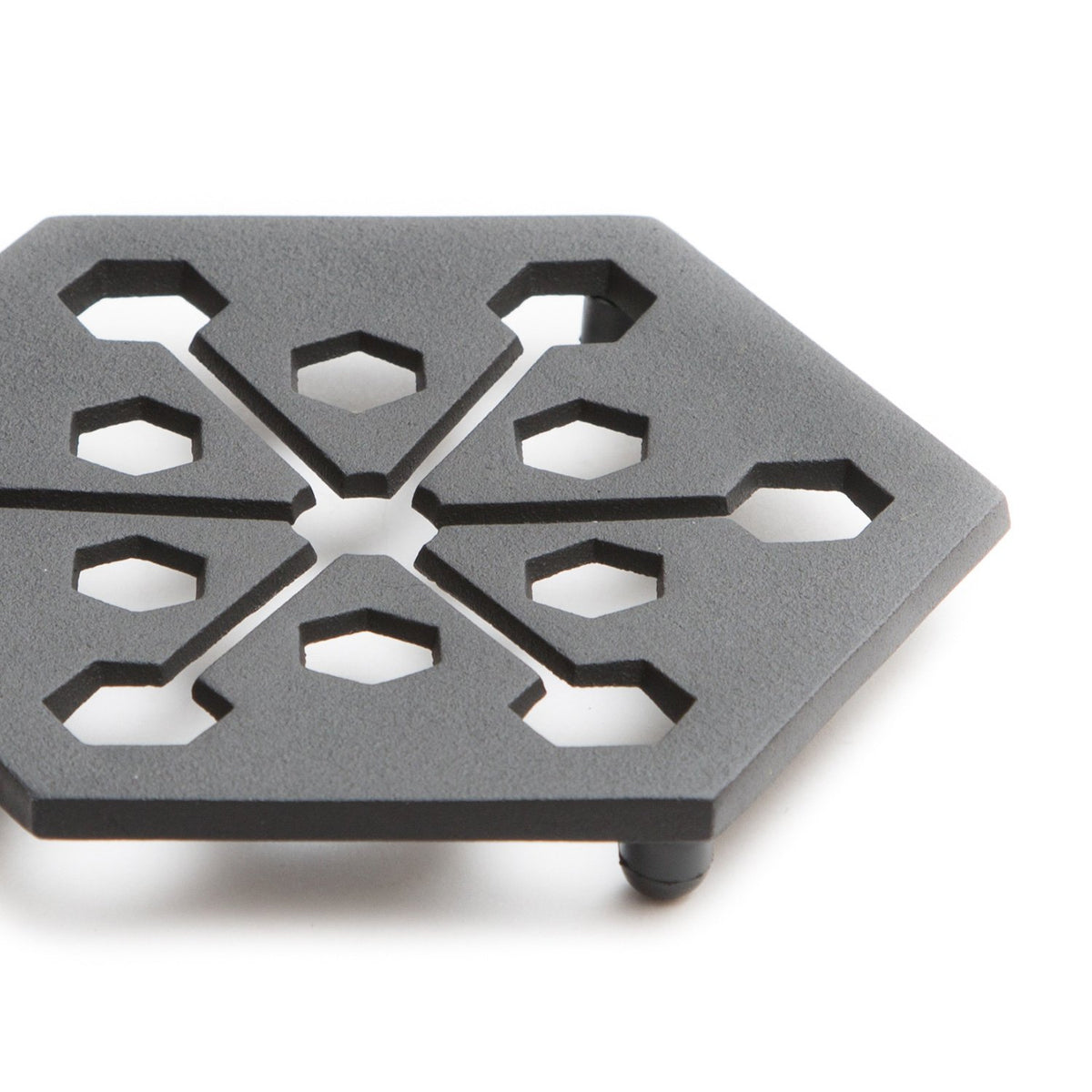 Cast Iron Trivet - Hexagon, 6.25"-Trivet-Kamasada-JINEN