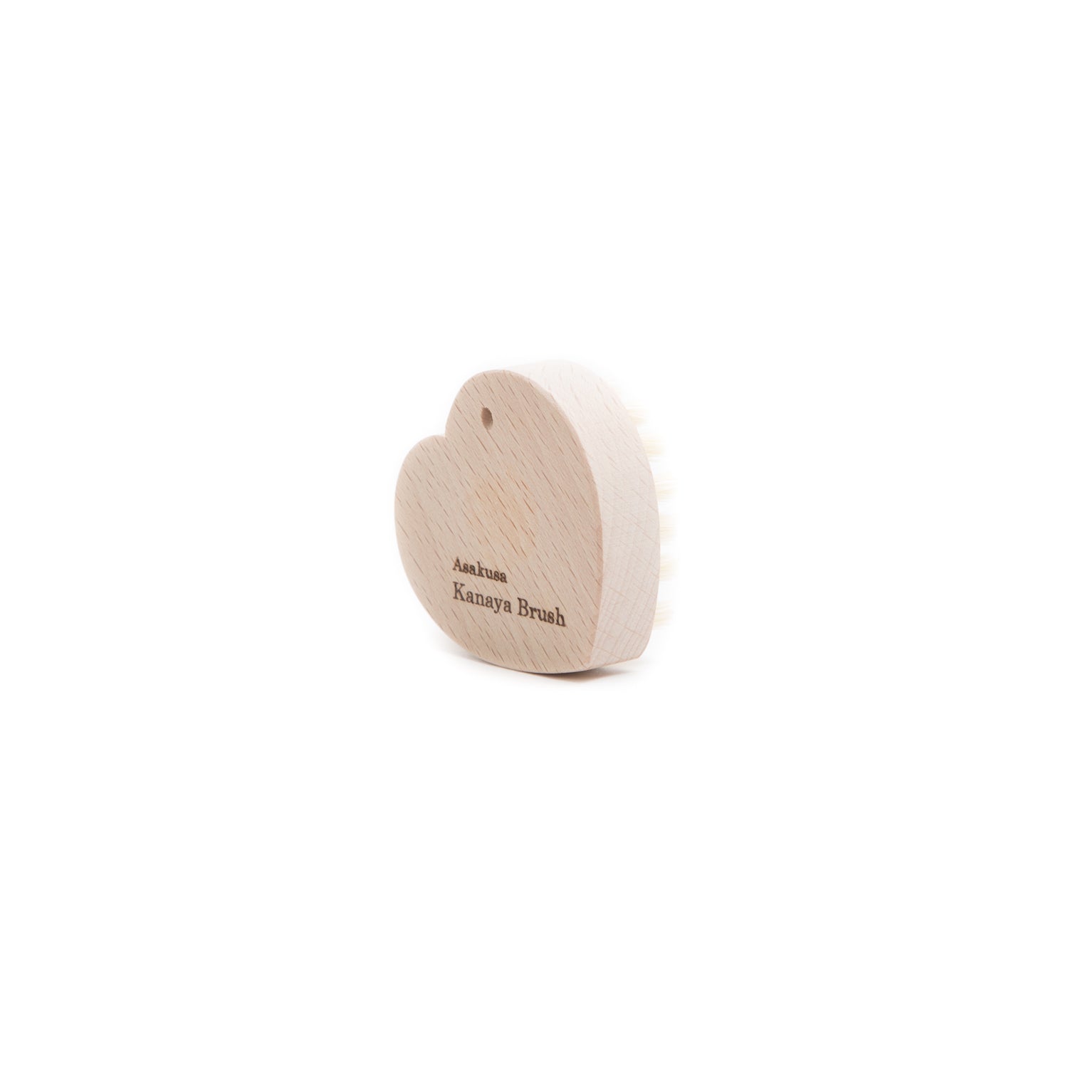 Heart Shaped Hog Hair Nail Brush-Nail Brush-Kanaya Brush-JINEN