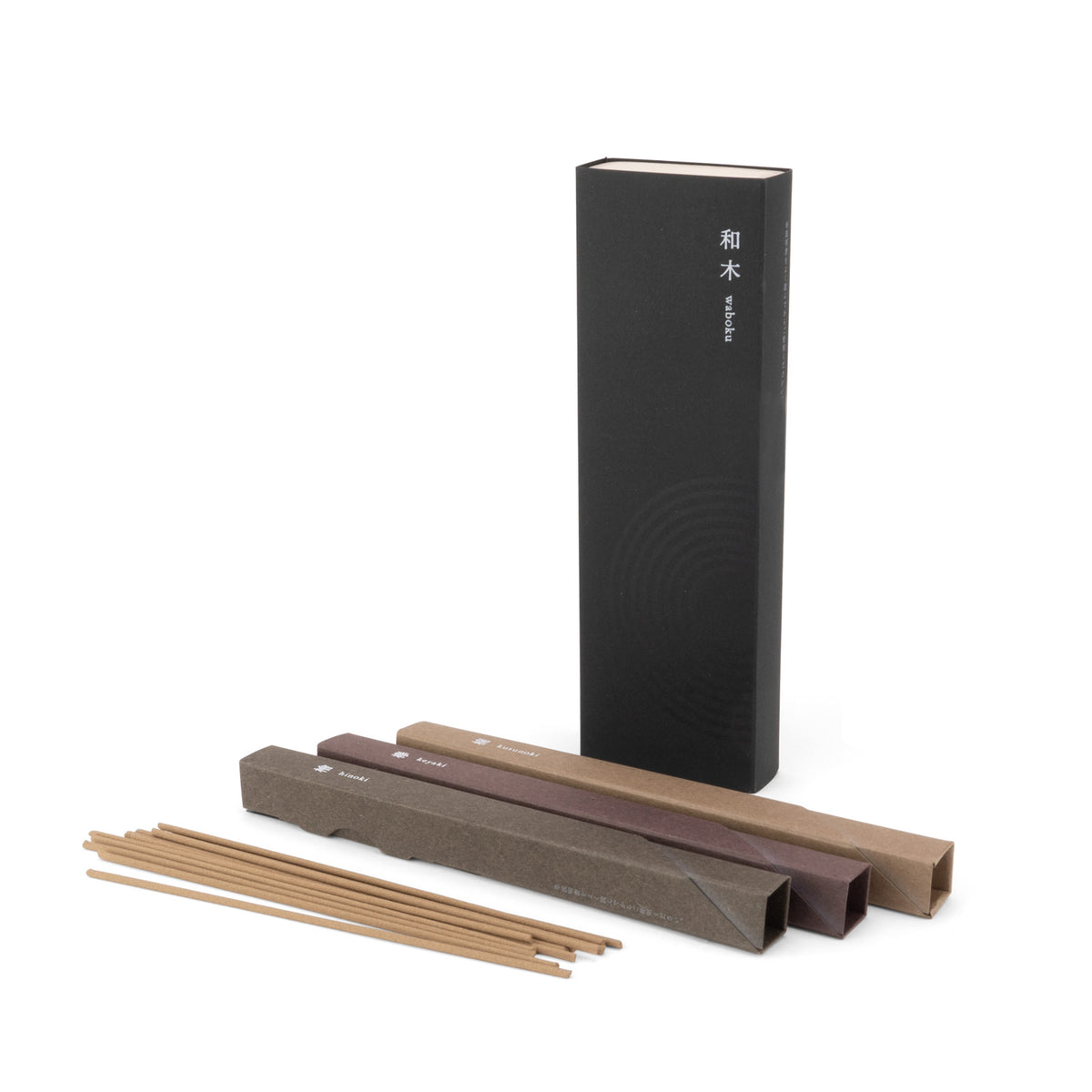 Waboku Incense - 3 Assorted Japanese Wooden Scents