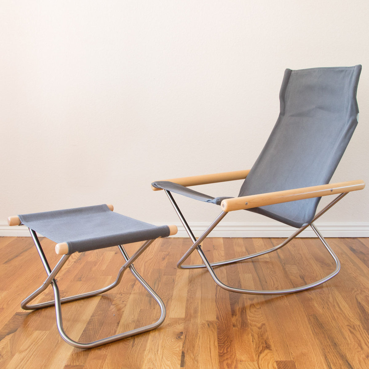 Ottoman, Gray-Ottoman-Nychair X-JINEN